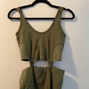 Adidas Army Green Corset Dress